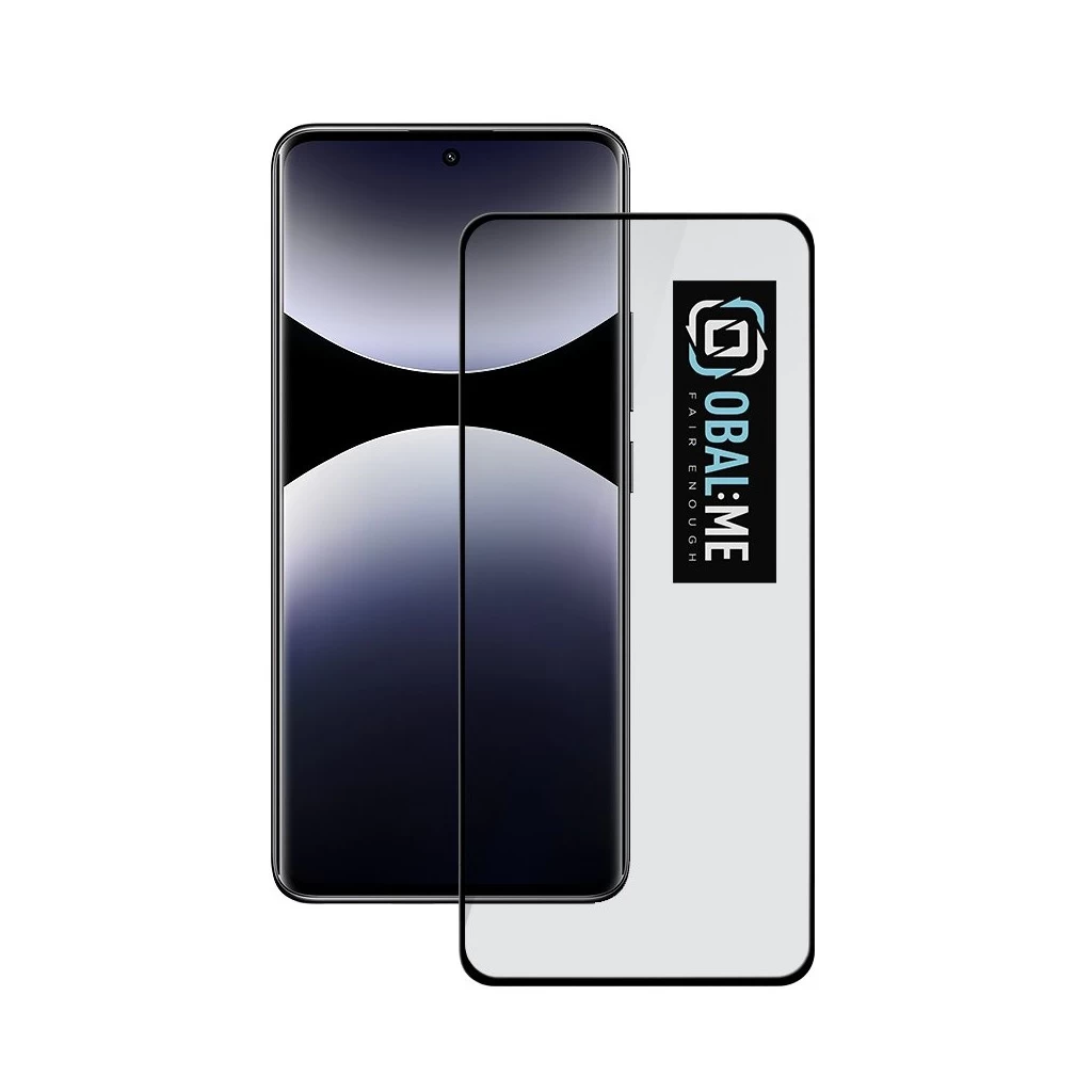 OBAL:ME 5D üveg kijelzővédő Xiaomi Redmi Note 14 Pro+ 5G készülékhez fekete