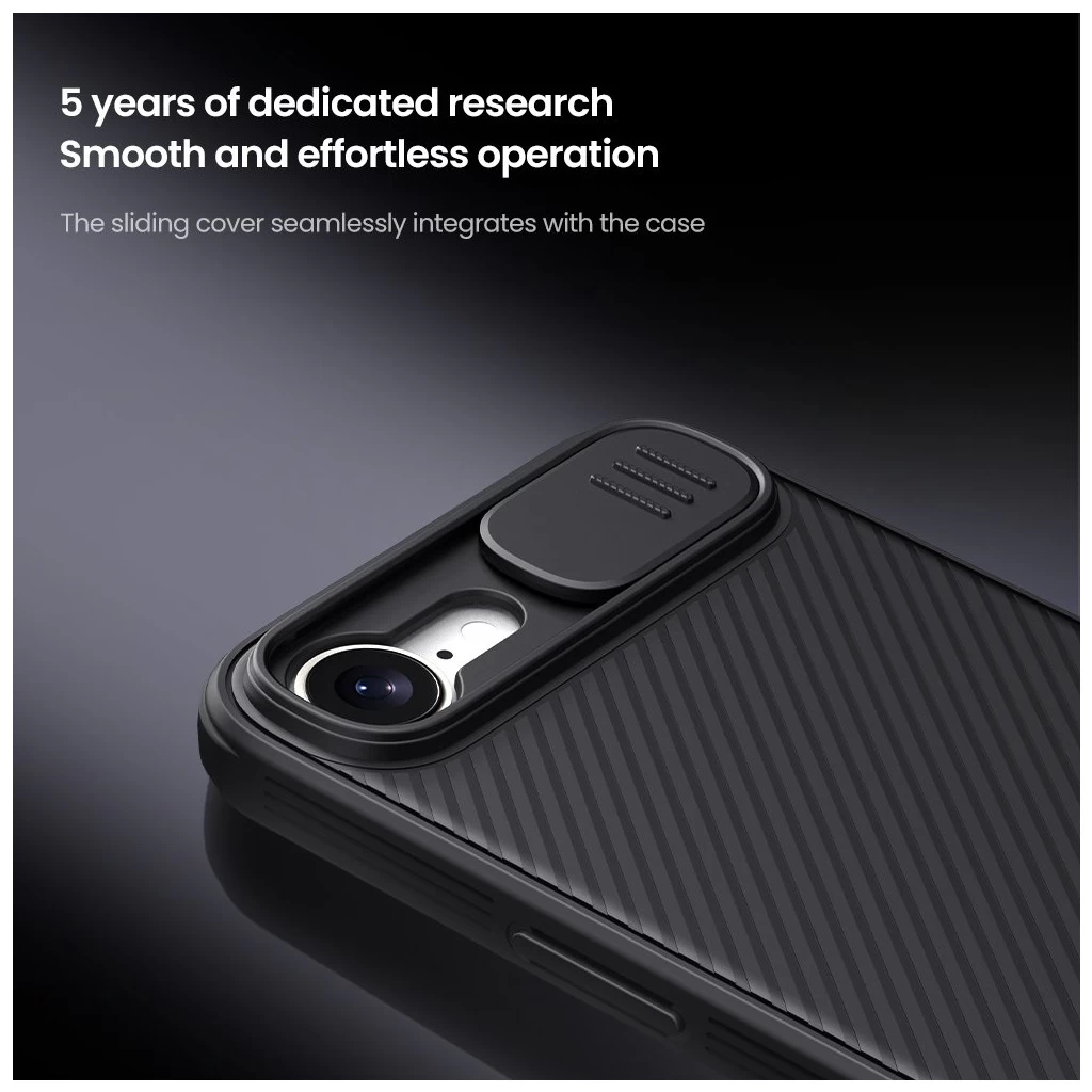 Nillkin CamShield PRO mágneses kemény tok Apple iPhone 16e készülékhez fekete