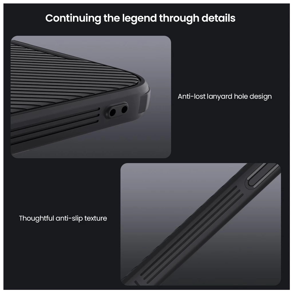 Nillkin CamShield PRO mágneses kemény tok Apple iPhone 16e készülékhez fekete