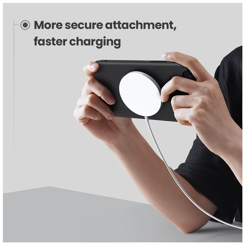 Nillkin Super Frosted PRO mágneses hát tok for Apple iPhone 16e készülékhez fekete