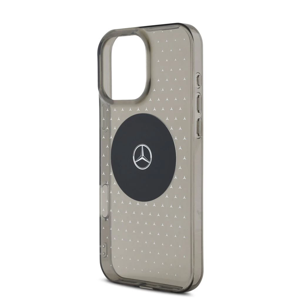 Mercedes PC/TPU Star Pattern MagSafe tok iPhone 16 Pro Max készülékhez fekete