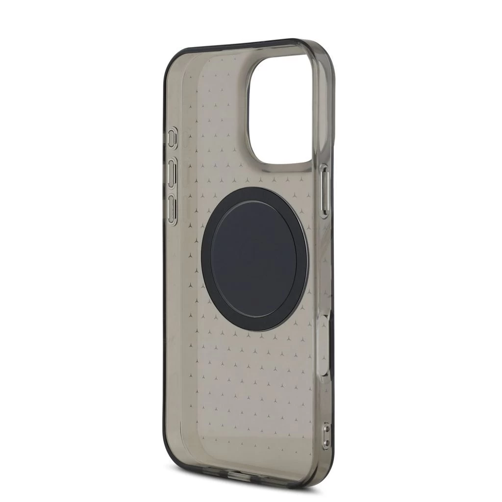 Mercedes PC/TPU Star Pattern MagSafe tok iPhone 16 Pro Max készülékhez fekete