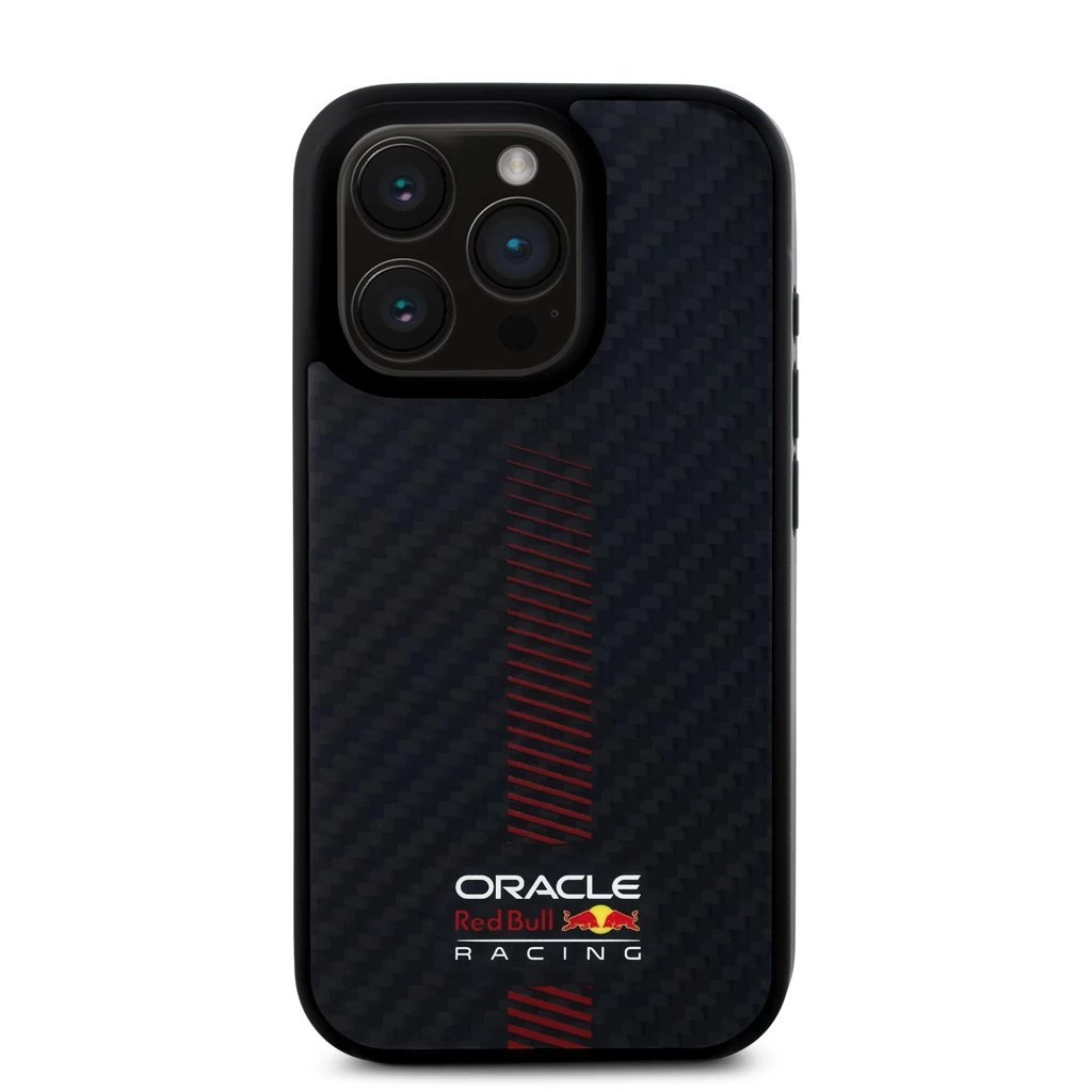 Red Bull Carbon Powerbar MagSafe tok iPhone 15 Pro Max készülékhez fekete