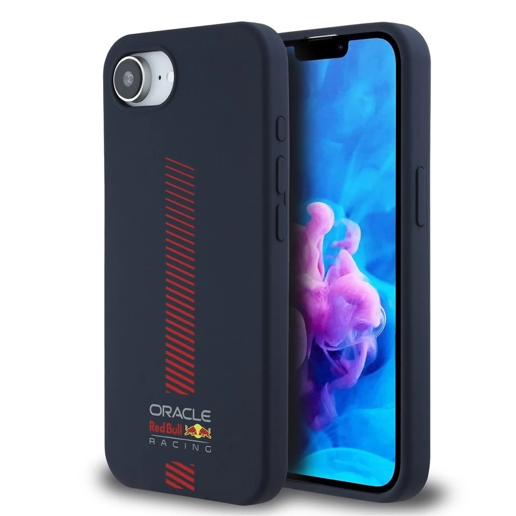 Red Bull Silicone Powerbar MagSafe tok iPhone 16e készülékhez tengerészkék