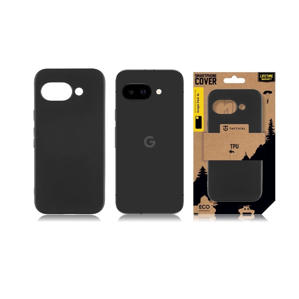 Tactical TPU tok Google Pixel 9a készülékhez fekete