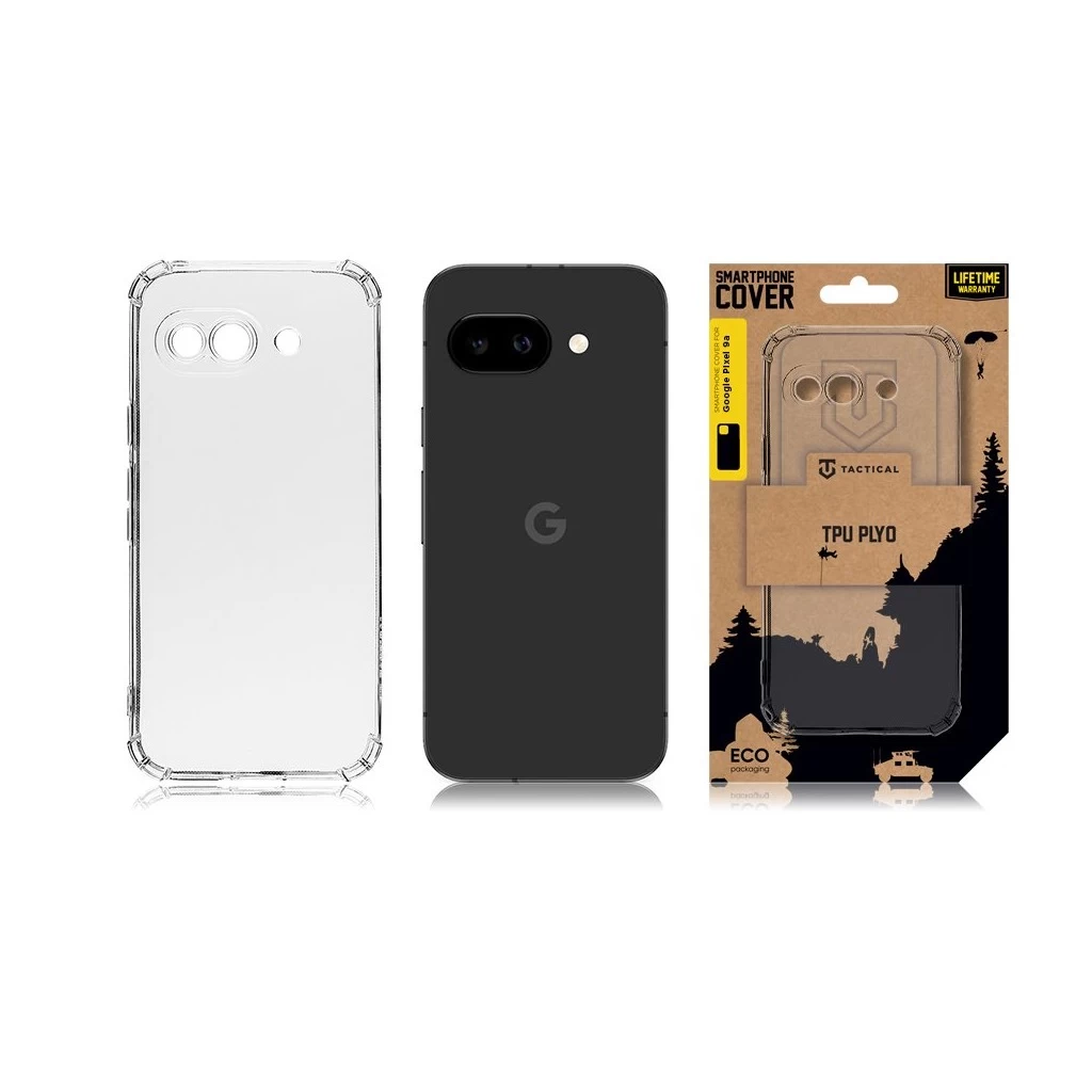 Tactical TPU Plyo tok Google Pixel 9a készülékhez átlátszó