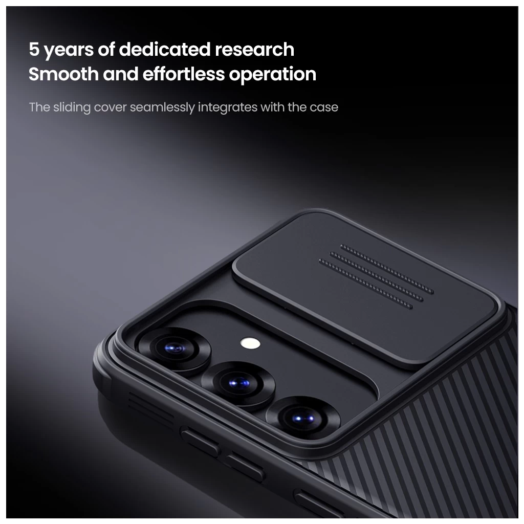 Nillkin CamShield PRO mágneses kemény tok Samsung Galaxy S25 készülékhez fekete