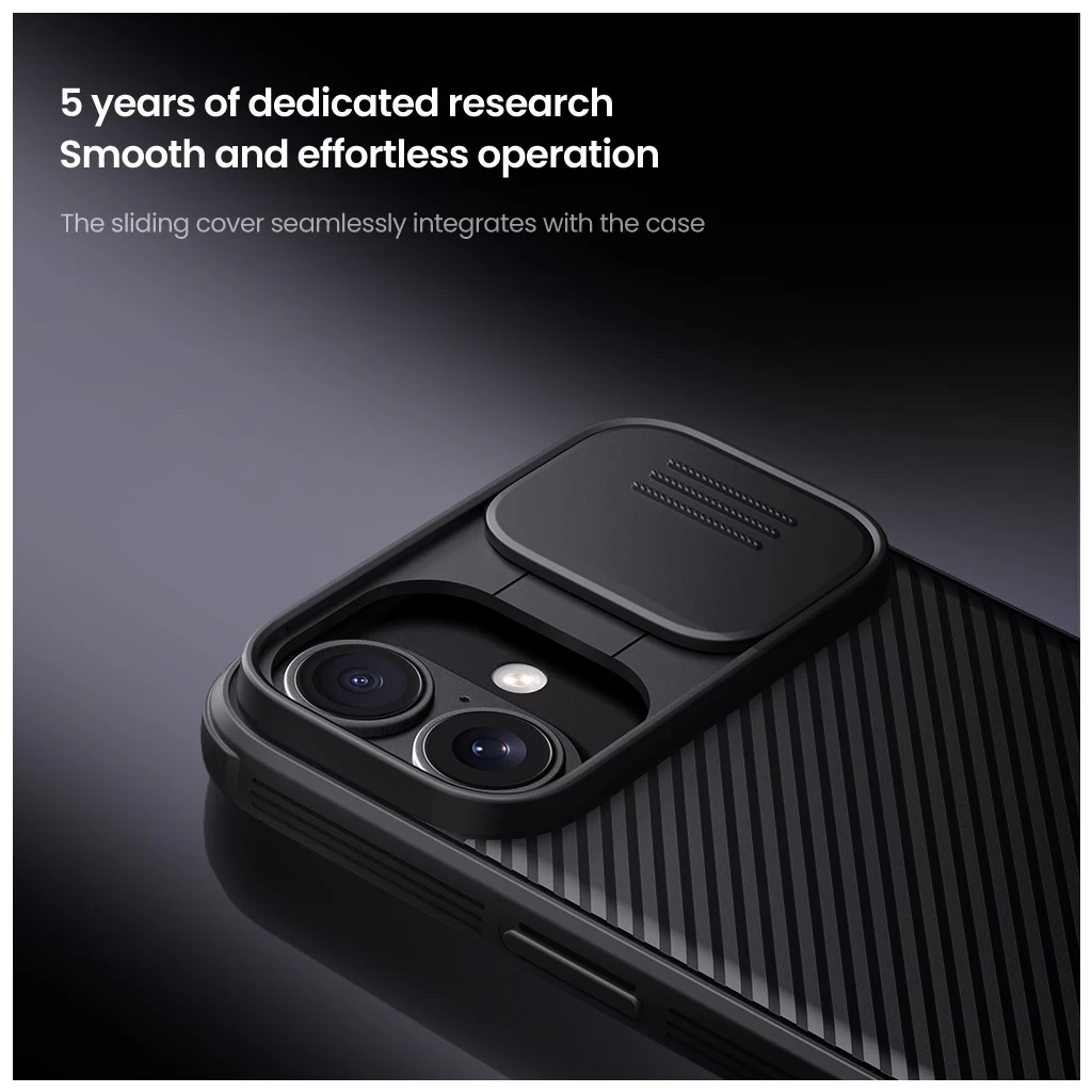 Nillkin CamShield PRO merev tok Apple iPhone 16 készülékhez kék