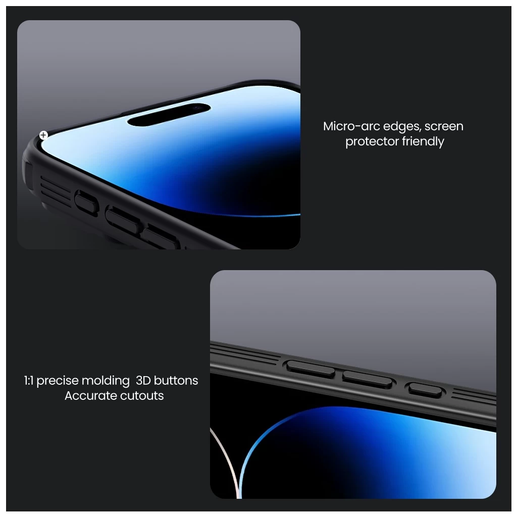 Nillkin CamShield PRO merev tok Apple iPhone 16 készülékhez kék