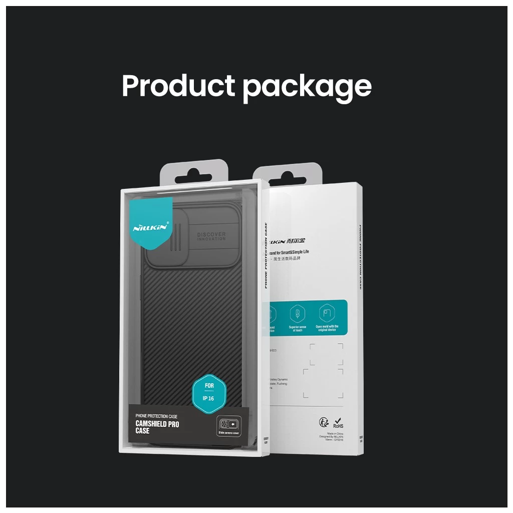 Nillkin CamShield PRO merev tok Apple iPhone 16 készülékhez kék