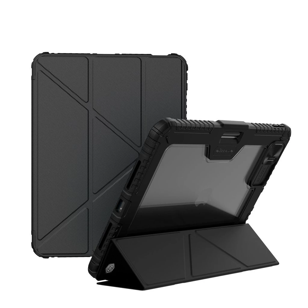 Nillkin Bumper PRO védőtok állvánnyal Multi-angle, iPad Pro 11 2024 készülékhez, fekete