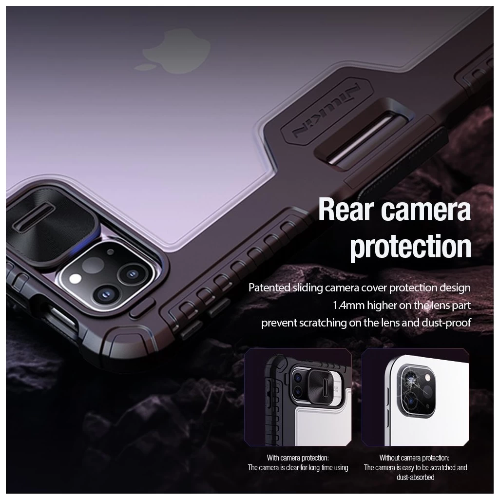 Nillkin Bumper PRO védőtok állvánnyal Multi-angle, iPad Pro 11 2024 készülékhez, fekete