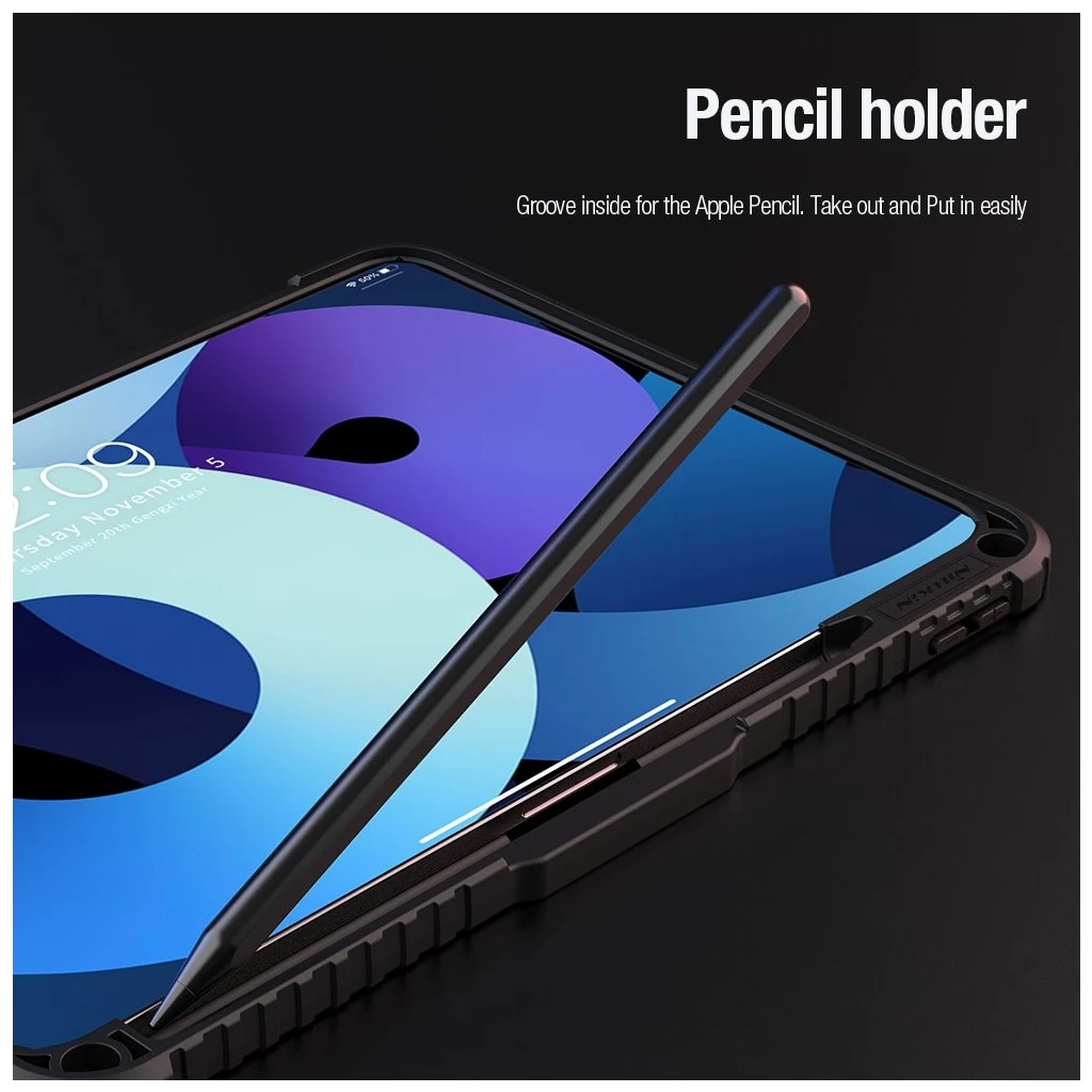 Nillkin Bumper PRO védőtok állvánnyal Multi-angle, iPad Pro 11 2024 készülékhez, fekete