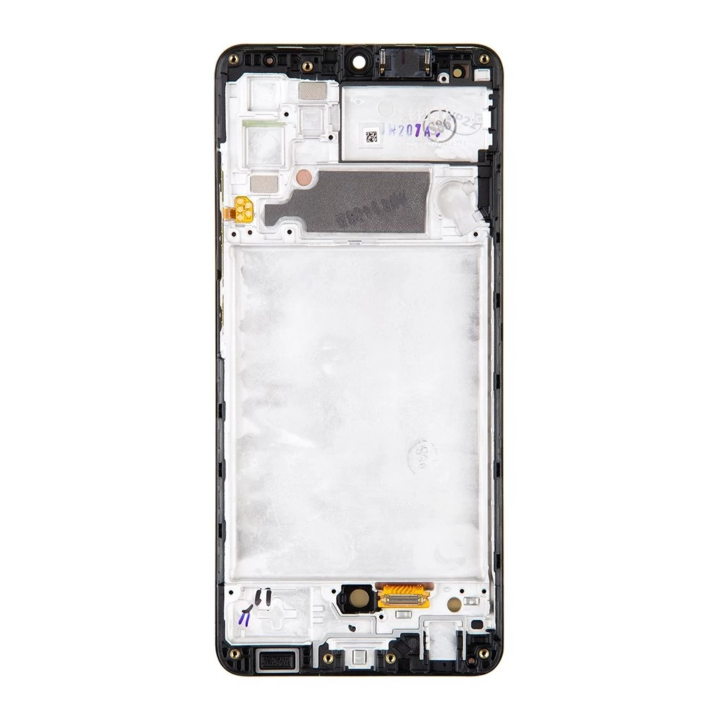 LCD kijelző + érintő egység + elülső tok Samsung A325 Galaxy A32 4G készülékhez (Service Pack)
