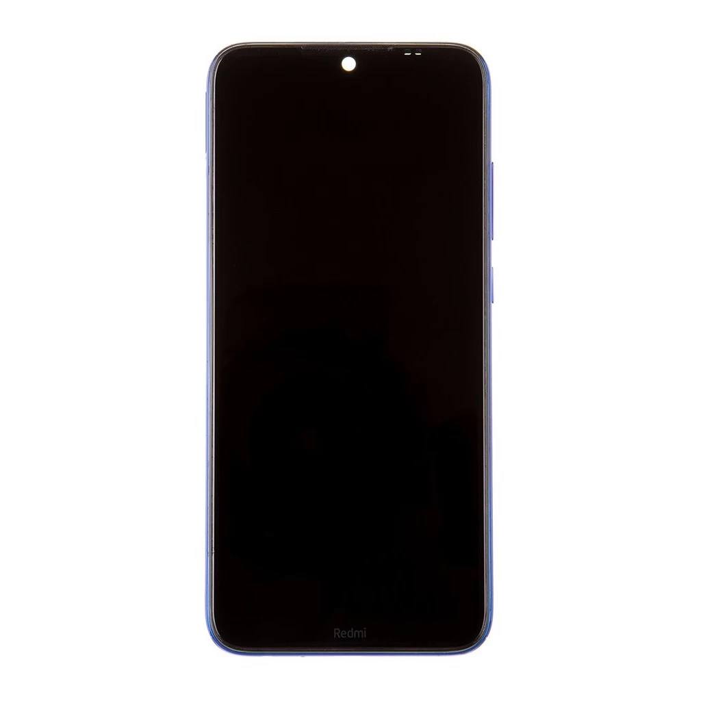 LCD kijelző + érintő egység + első tok for Xiaomi Redmi Note 8T készülékhez kék