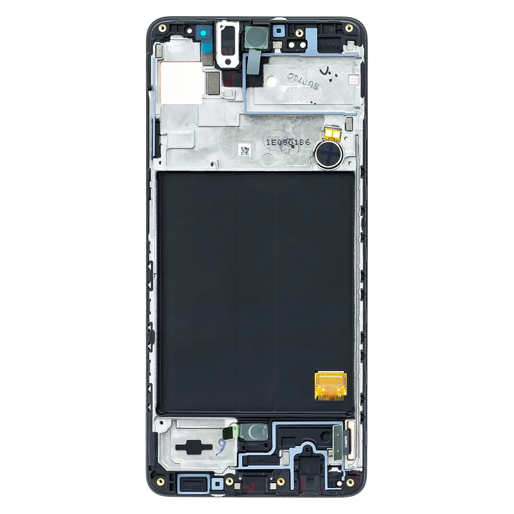 LCD kijelző + érintő egység Samsung A515 / Galaxy A51 készülékhez fekete (Service Pack)