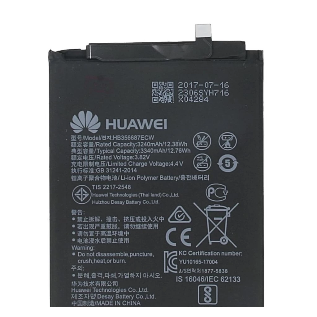 HB356687ECW Huawei akkumulátor 3340mAh Li-Pol – csomagolás nélküli gyári