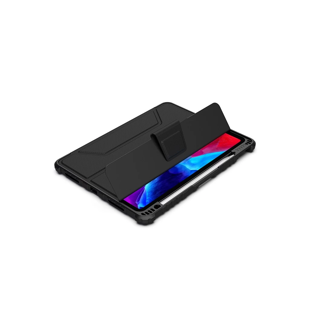 Nillkin Bumper PRO védő, állványos tok iPad Air 4/5/10.9 (2020/11/2024/2025) és iPad Pro 11 (2020/2021/2022) készülékhez fekete