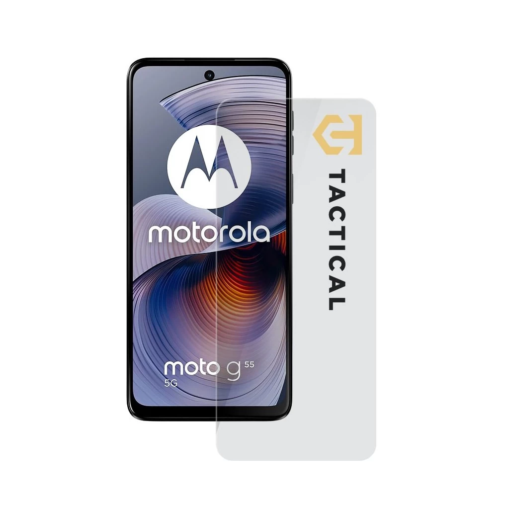 Tactical Glass Shield 2.5D kijelzővédő Motorola G55 készülékhez, átlátszó