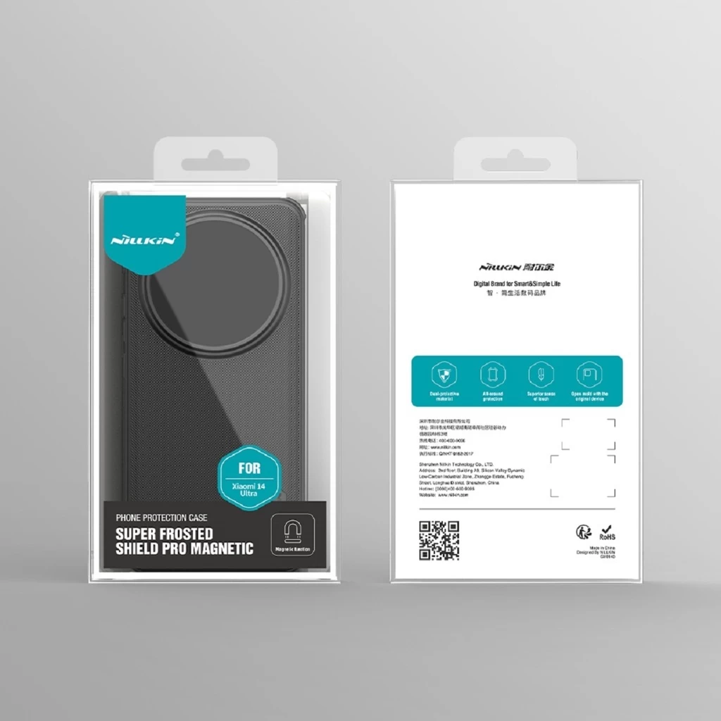 Nillkin Super Frosted PRO mágneses háttéri tok Xiaomi 14 Ultra készülékhez fekete