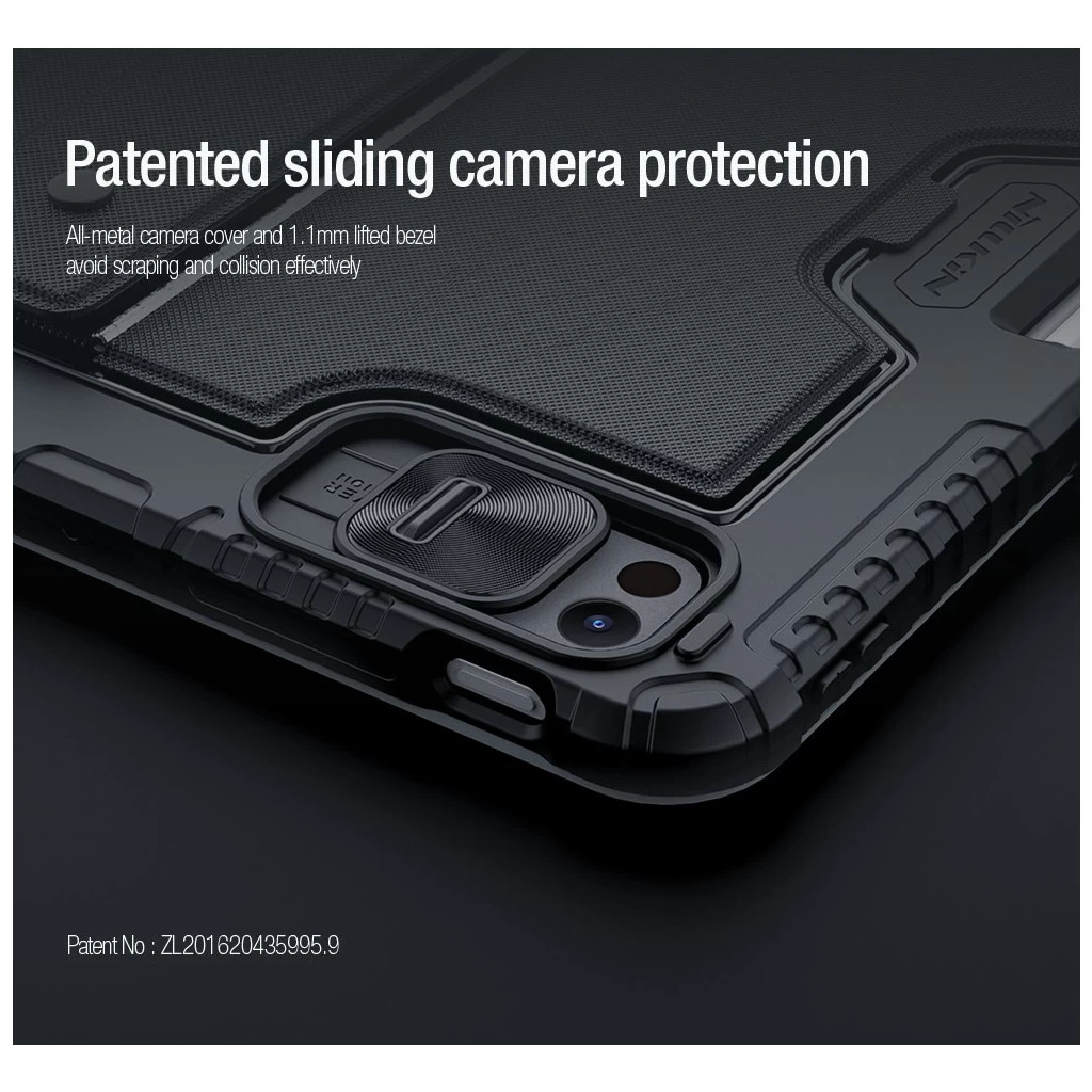 Nillkin Bumper Combo billentyűzetes tok (Backlit Version) iPad Pro 11 2024 készülékhez fekete