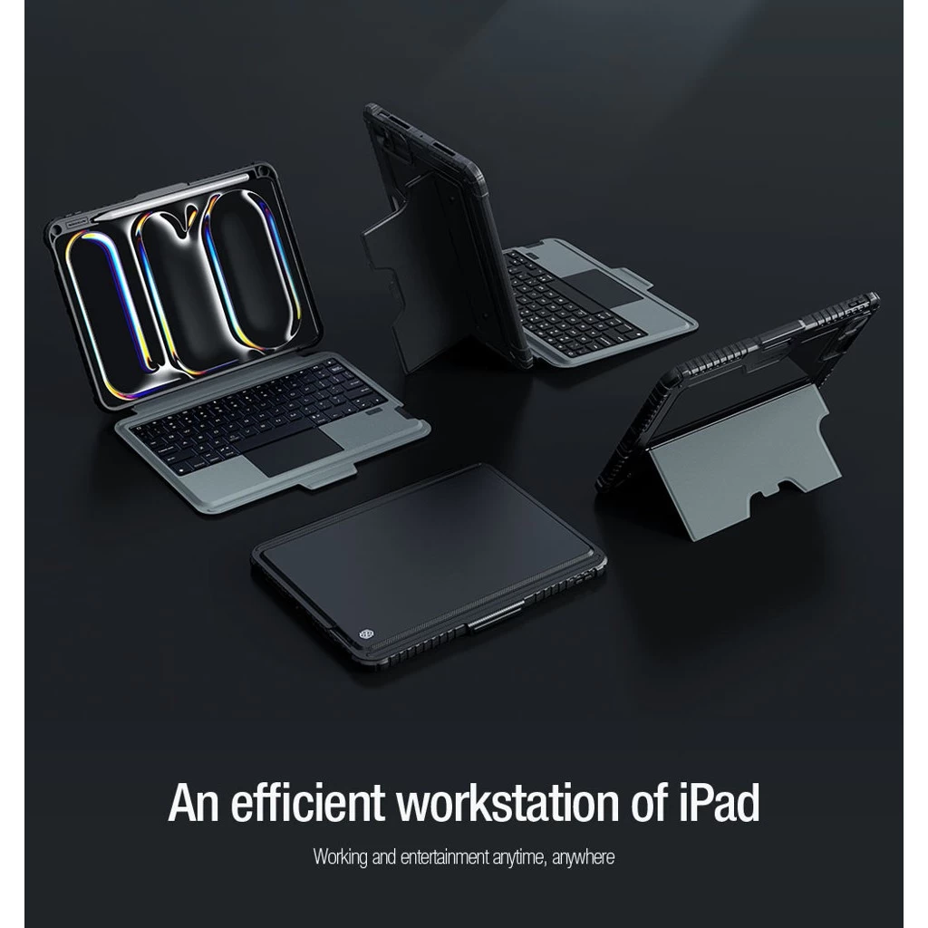 Nillkin Bumper Combo billentyűzetes tok (Backlit Version) iPad Pro 11 2024 készülékhez fekete