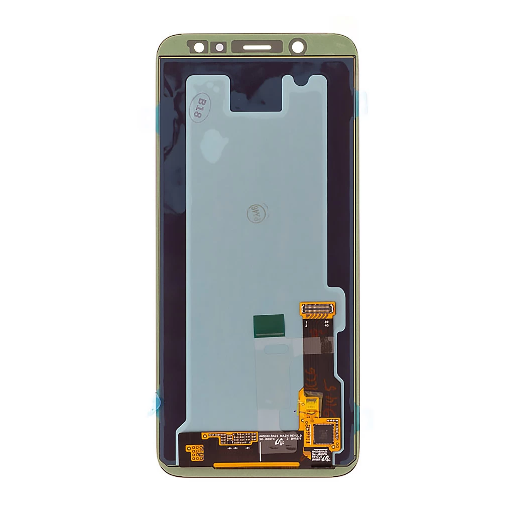 LCD kijelző + érintőpanel Samsung A600 Galaxy A6 2018 készülékhez fekete (Service Pack)