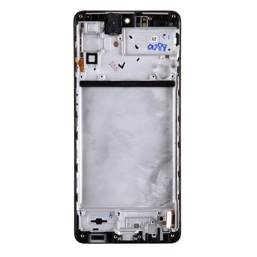 LCD kijelző + érintő egység Samsung M515 Galaxy M51 készülékhez fekete (Service Pack)