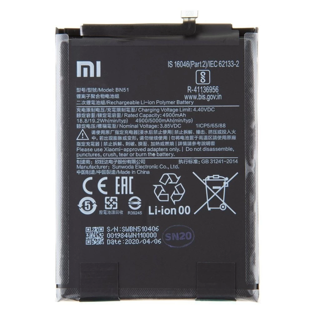 BN51 Xiaomi Original Akkumulátor 4900mAh (Service Pack)