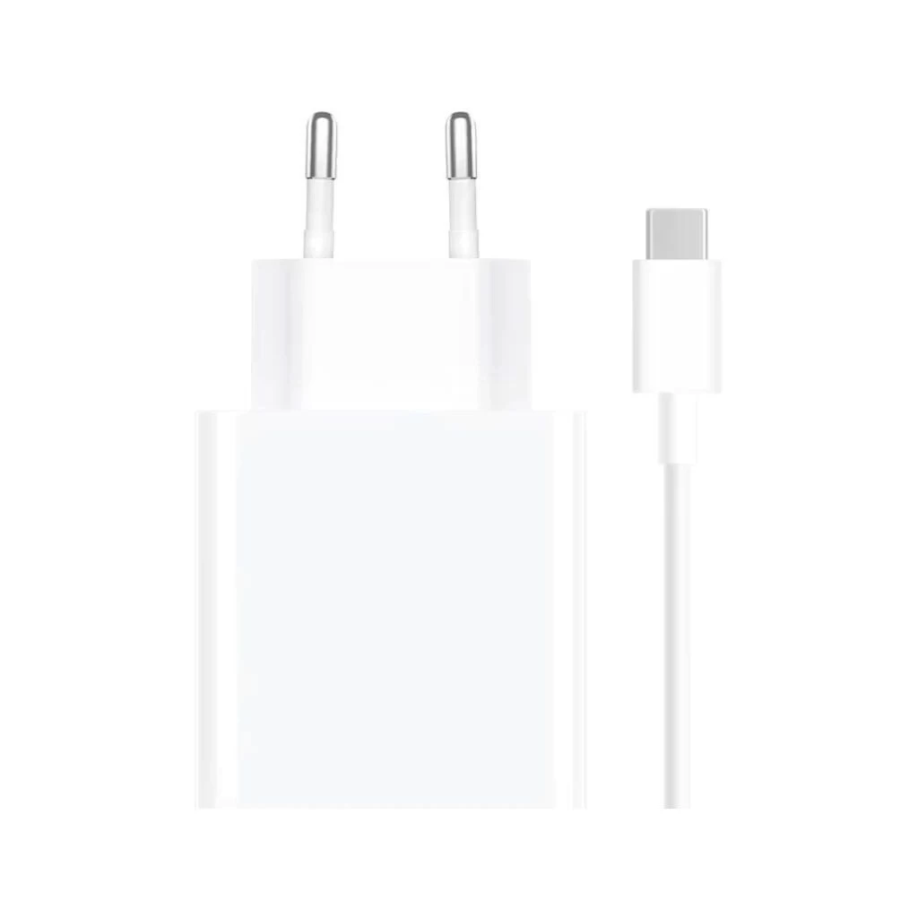 Xiaomi MDY-16-EF USB-A 33W utazó töltő + adatkábel USB-C 3A fehér (Damage Package)