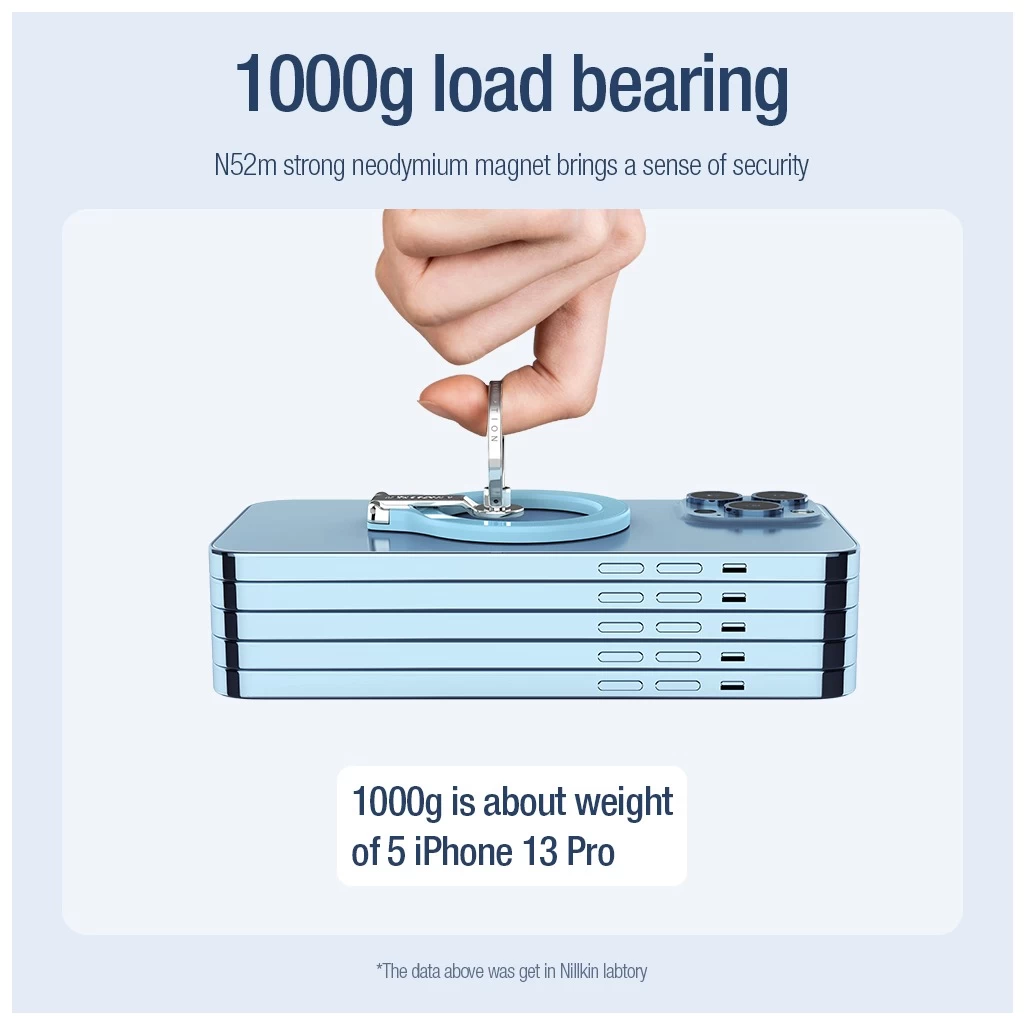 Nillkin SnapGrip mágneses gyűrű tartó fekete