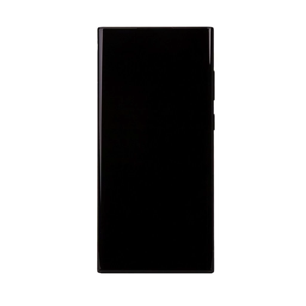 LCD kijelző + érintő egység + előlap Samsung S908B Galaxy S22 Ultra készülékhez fántom grafit (Service Pack)