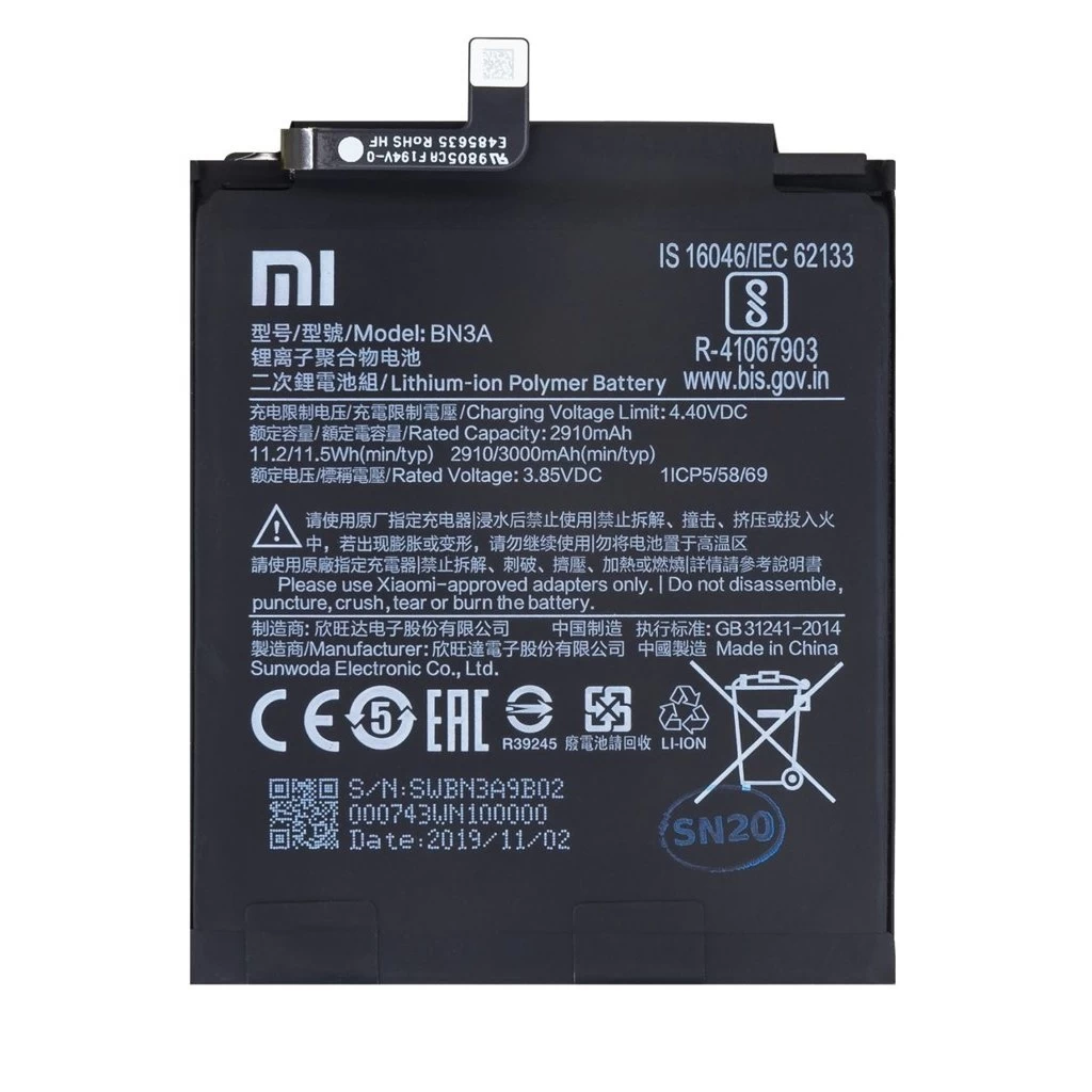 BN3A Xiaomi Original akkumulátor 3000mAh (Service Pack)