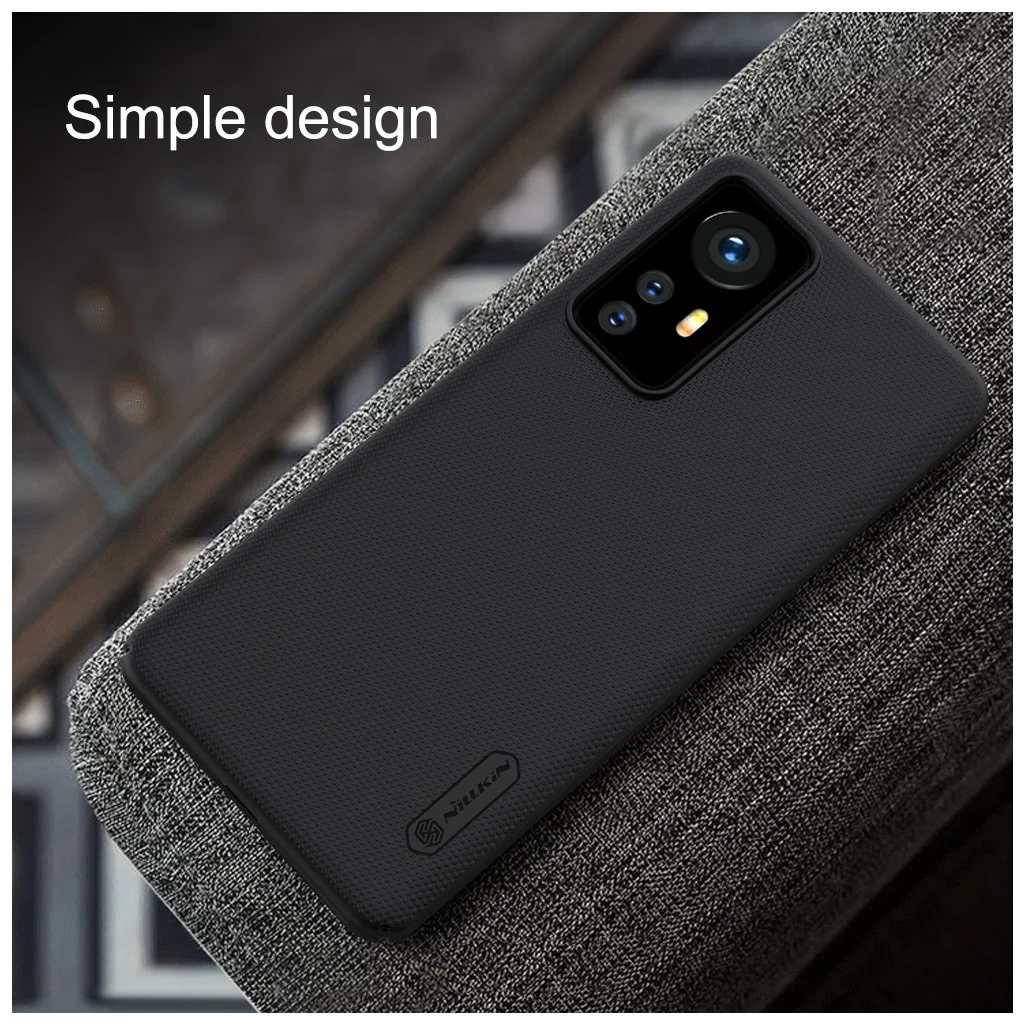 Nillkin Super Frosted háttértok Xiaomi 12/12X készülékhez fekete