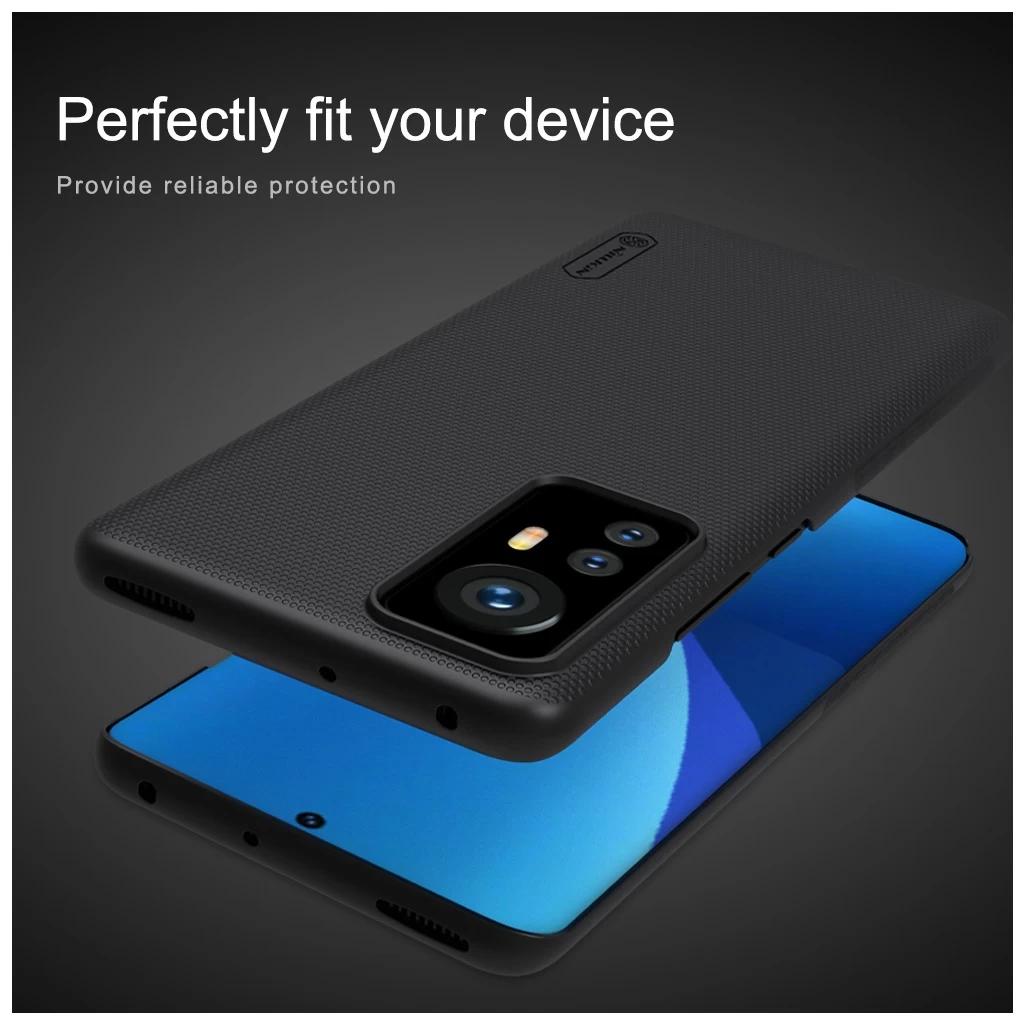 Nillkin Super Frosted háttértok Xiaomi 12/12X készülékhez fekete