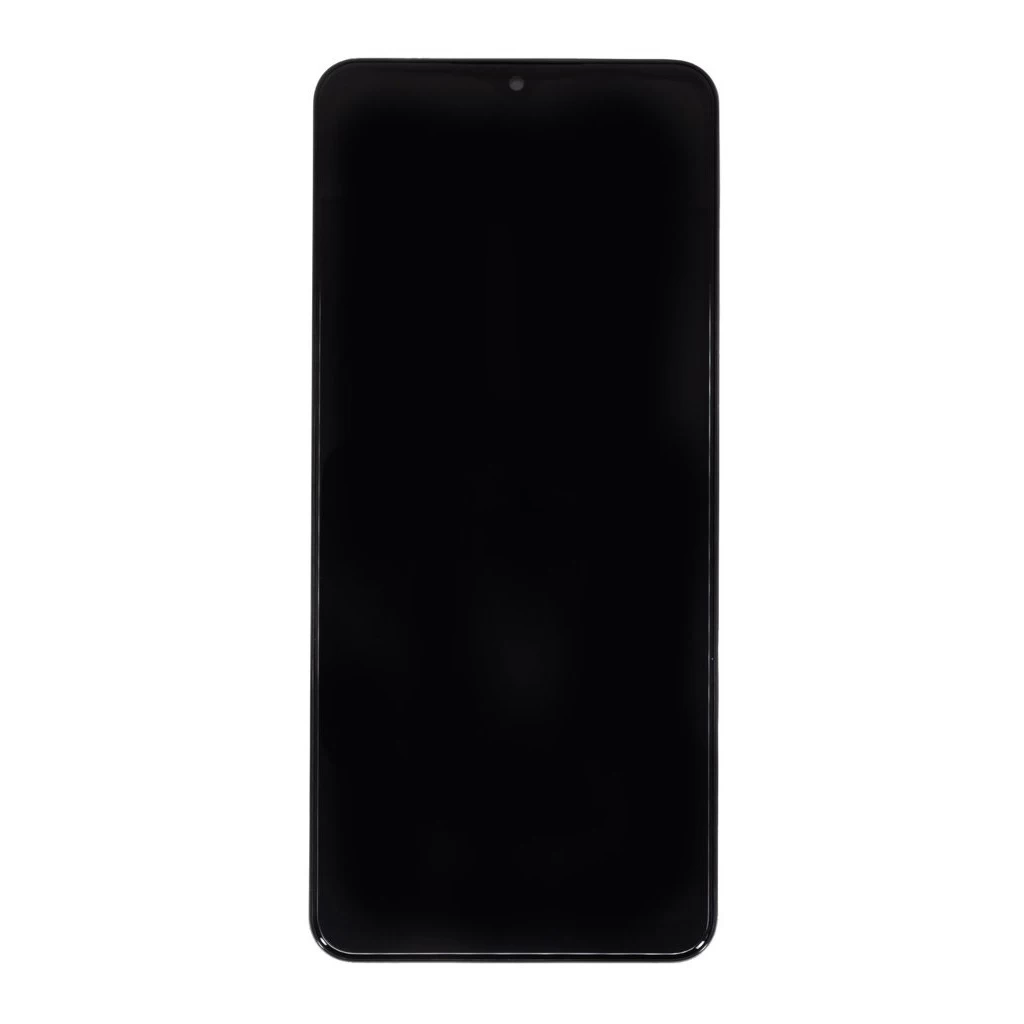 LCD kijelző + érintő Samsung M127F Galaxy M12 készülékhez fekete (Service Pack)