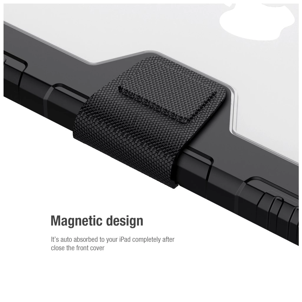 Nillkin Bumper PRO védőtok állvánnyal iPad 10.2 2019/2020/2021 készülékhez fekete