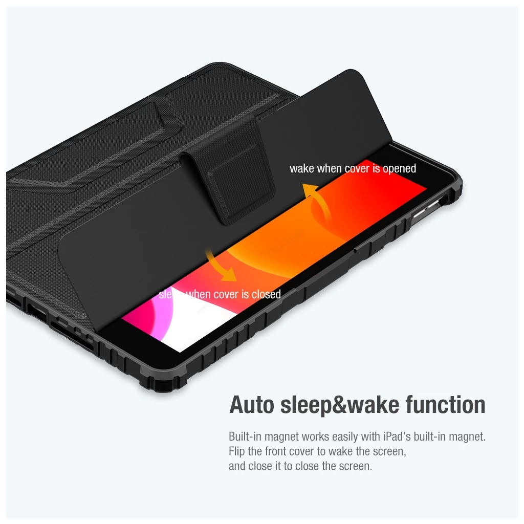 Nillkin Bumper PRO védőtok állvánnyal iPad 10.2 2019/2020/2021 készülékhez fekete