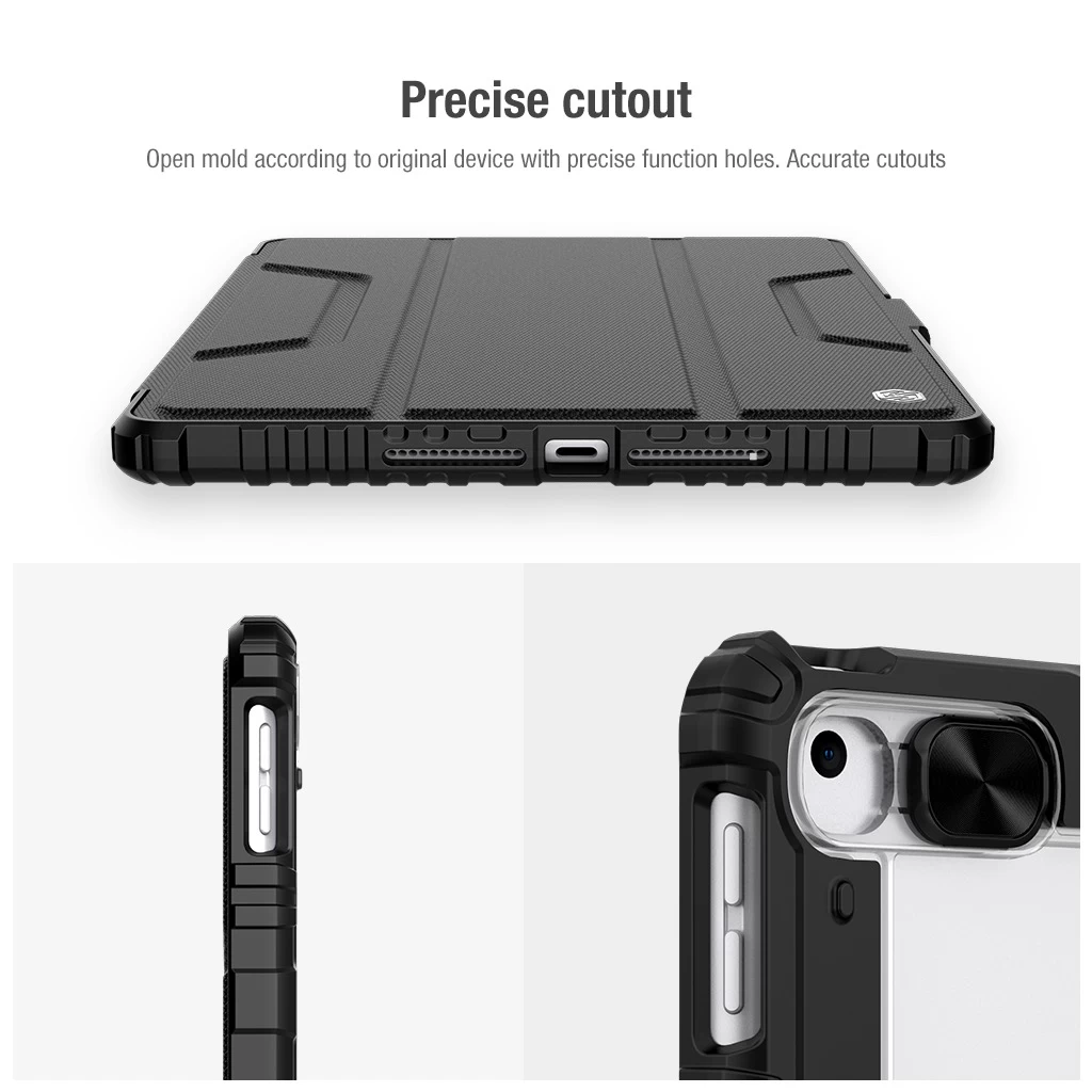 Nillkin Bumper PRO védőtok állvánnyal iPad 10.2 2019/2020/2021 készülékhez fekete