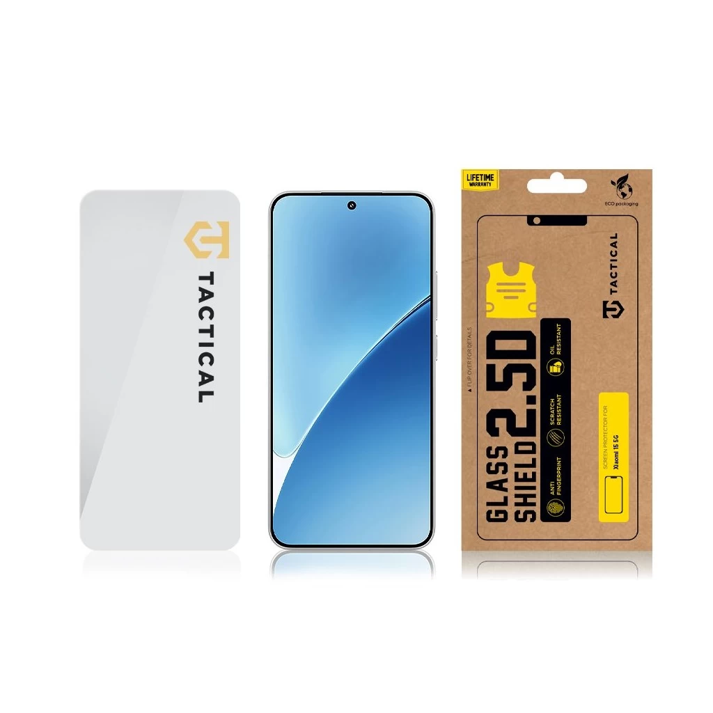 Tactical Glass Shield 2.5D Xiaomi 15 5G készülékhez átlátszó
