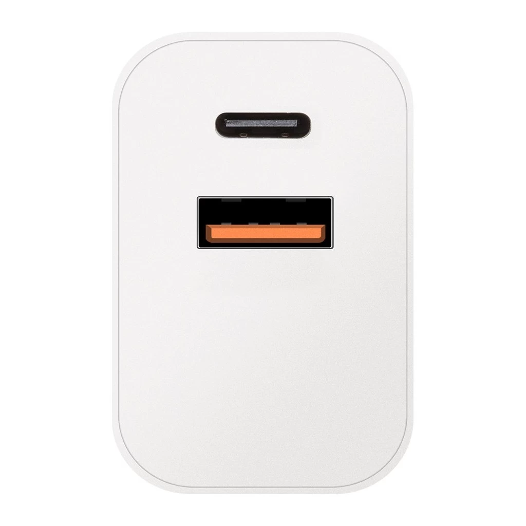 OBAL:ME fali töltő USB-A + USB-C 20W fehér