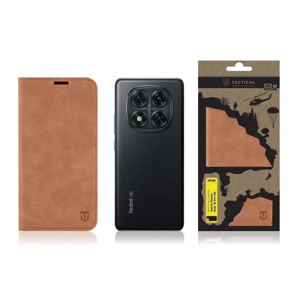 Tactical Xproof tok Xiaomi Redmi Note 14 Pro 5G/X7 5G készülékhez iszapbarna