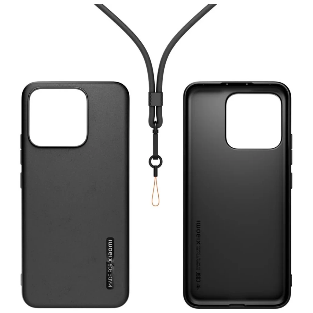 Made for Xiaomi TPU tok nyaklánccal Xiaomi 13 készülékhez fekete