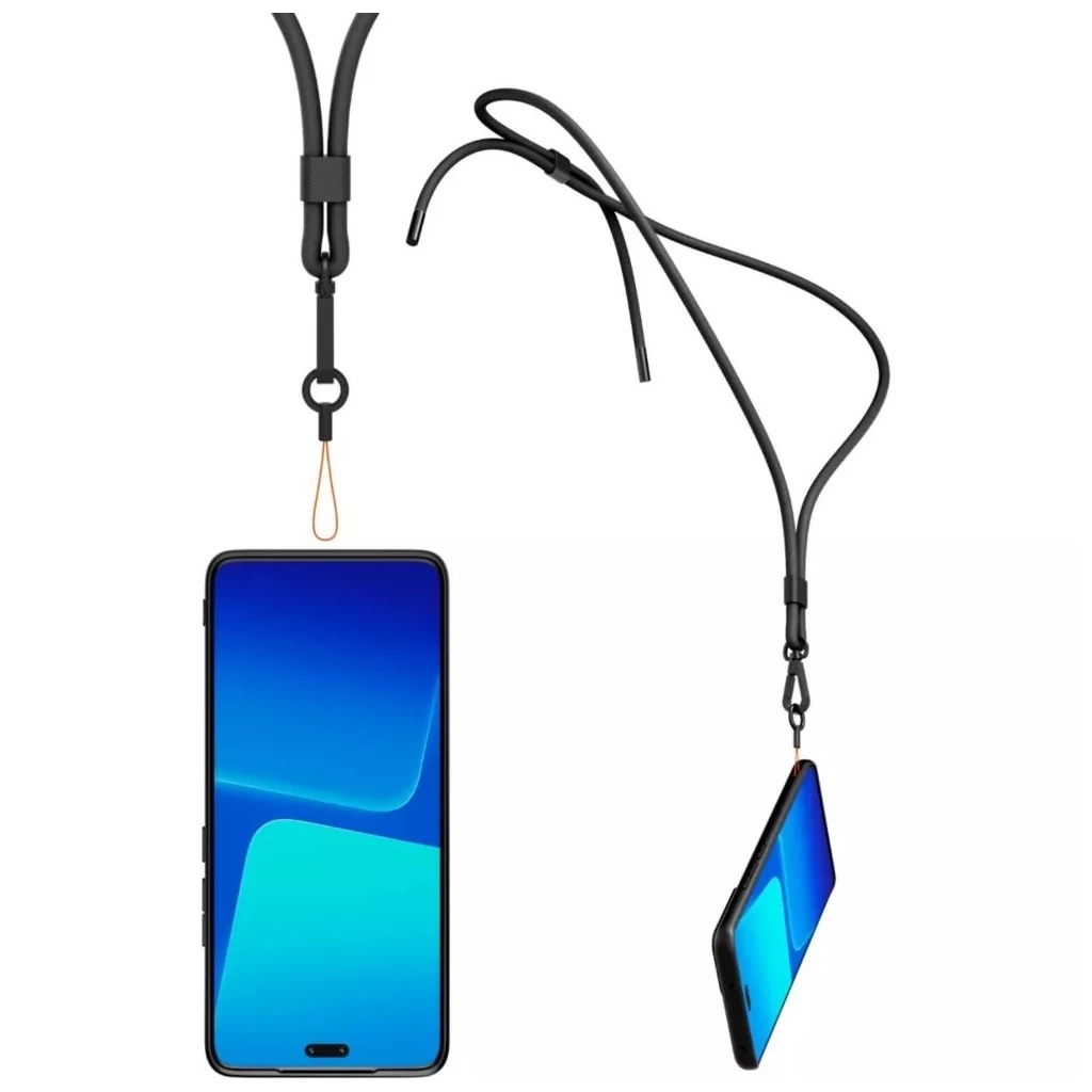 Made for Xiaomi TPU tok nyaklánccal Xiaomi 13 Lite készülékhez fekete