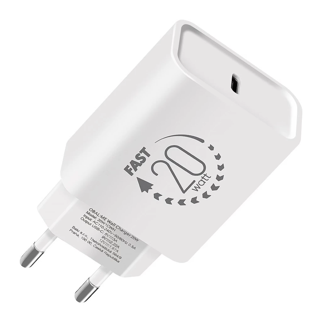 OBAL:ME fali töltő USB-C 20W fehér
