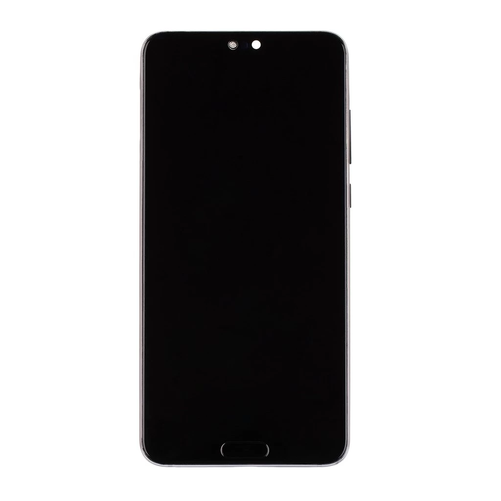 LCD kijelző + érintő egység + elülső burkolat Huawei P20 Pro készülékhez fekete OLED