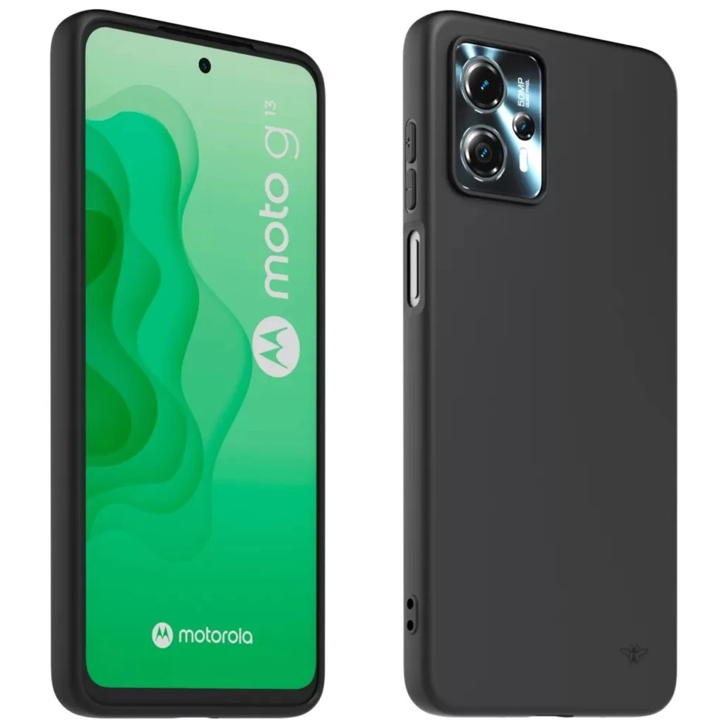 CASR TPU tok + edzett üveg kijelzővédő Motorola G13/G23 készülékhez fekete