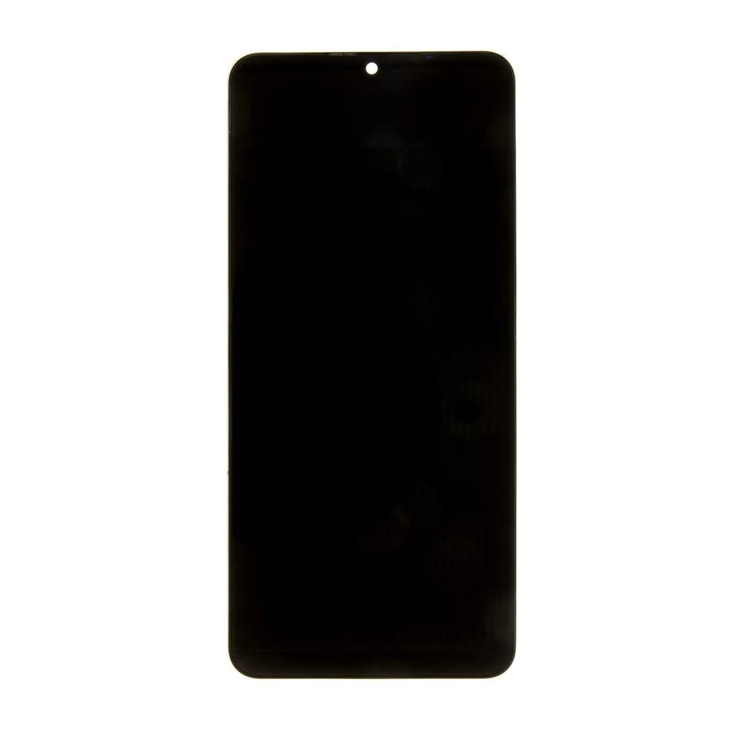 LCD kijelző + érintő panel + tok for Samsung A125 Galaxy A12 készülékhez fekete