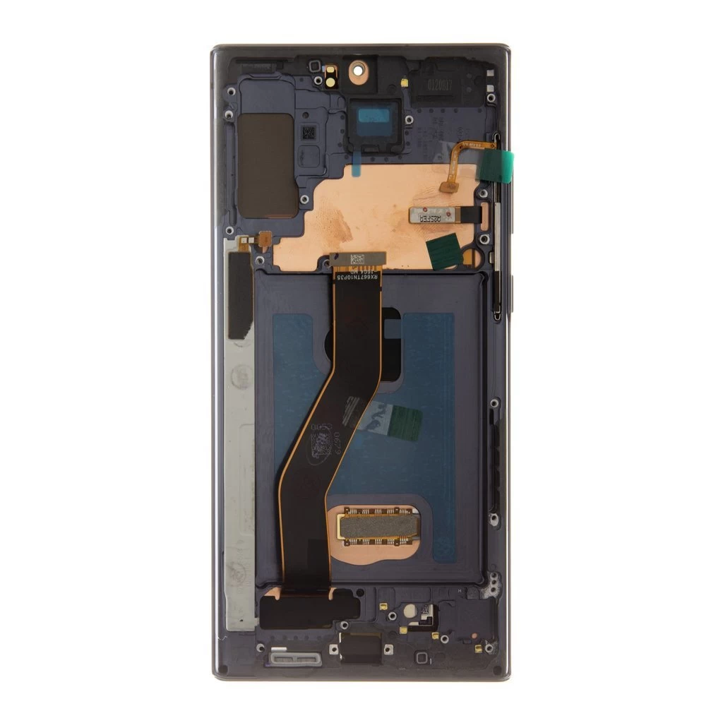 LCD kijelző + érintő egység + elülső tok for Samsung N975 Galaxy Note 10+ készülékhez fekete