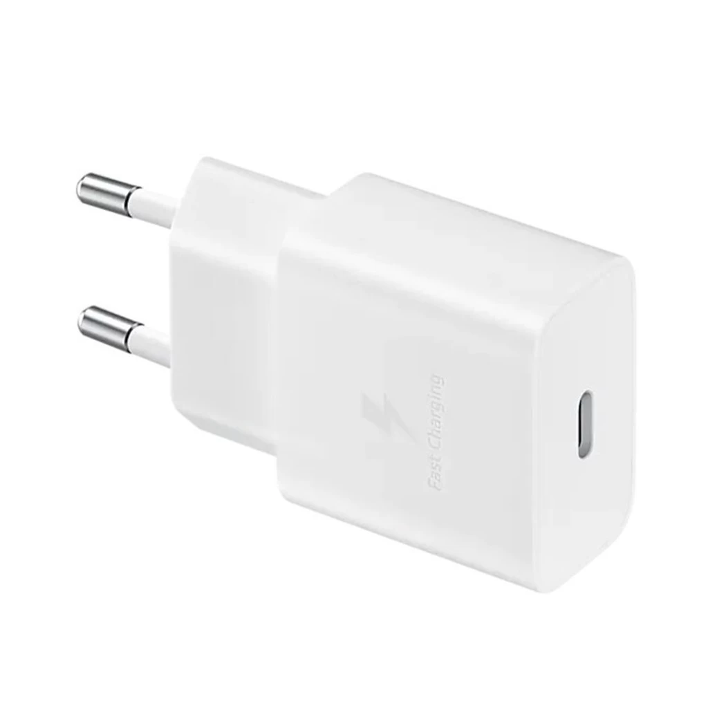 EP-T1510EWE + EP-DA705BWE Samsung 15W utazó töltő + USB-C/USB-C adatkábel fehér – csomagolás nélküli gyártói